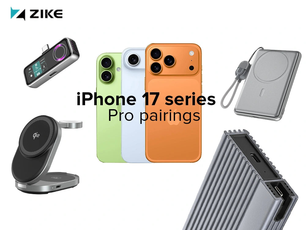 ZIKE's professional Apple accessories Z855, Z1051, Z791C and Z666 are suitable for iPhone 17 series.