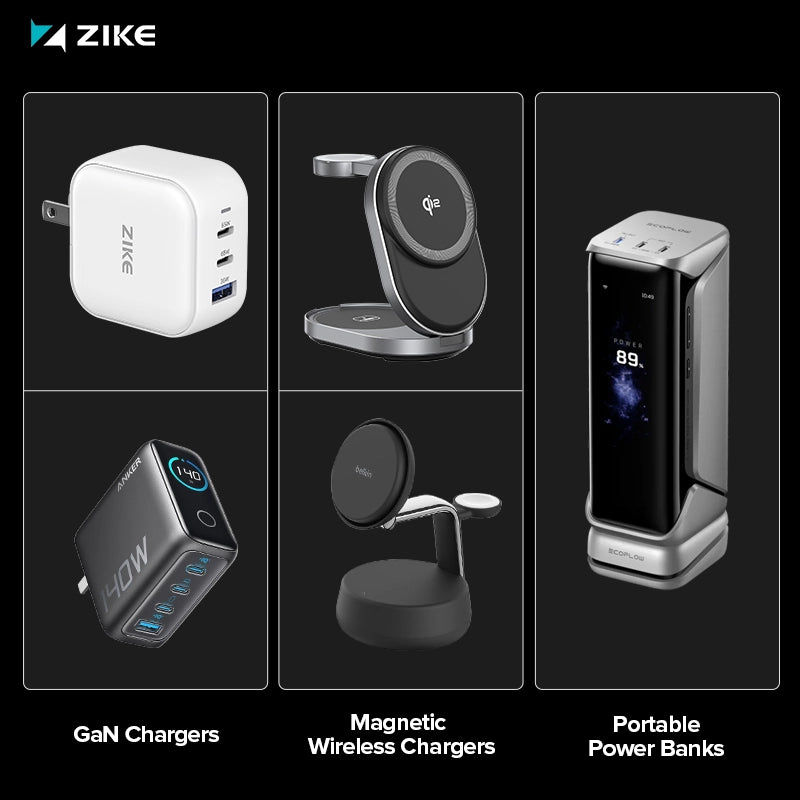 ZIKE's selection of essential chargers for 2025