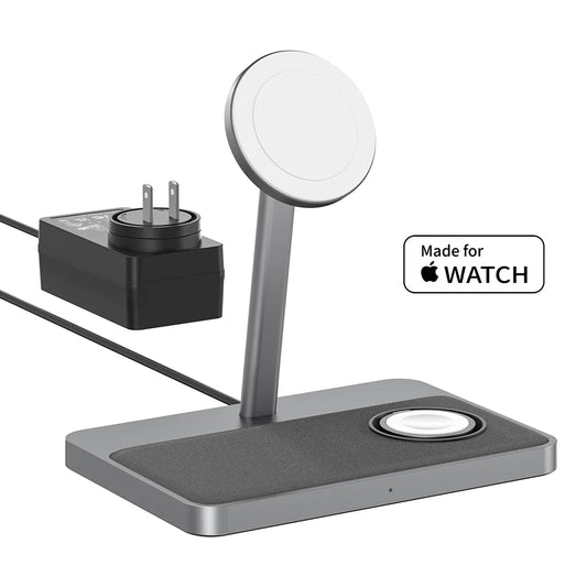 ZIKE Z557C 3-in-1 Magnetic Wireless Charging Stand
