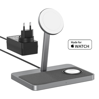 ZIKE Z557C 3-in-1 Magnetic Wireless Charging Stand