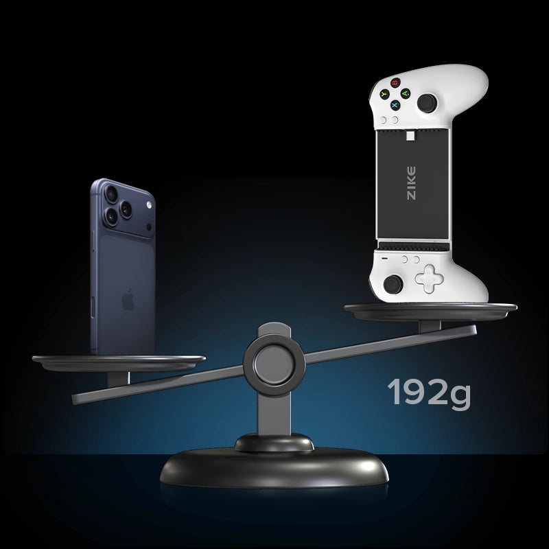 ZIKE Z331 USB-C Mobile Game Controller for Android and iPhone 17/16/15 Series weighs only 192g