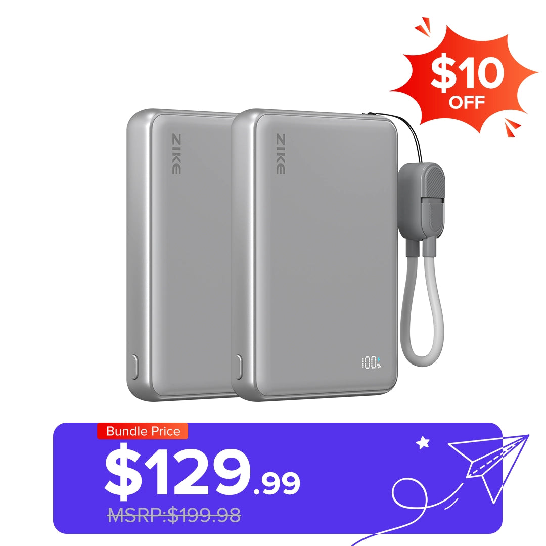 ZIKE Z1052A Solid-State Qi2 15W Power Bank 10000mAh