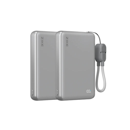 （Lot économique）ZIKE Z1052A Batterie externe solide Qi2 15W 10000mAh 2 PCS