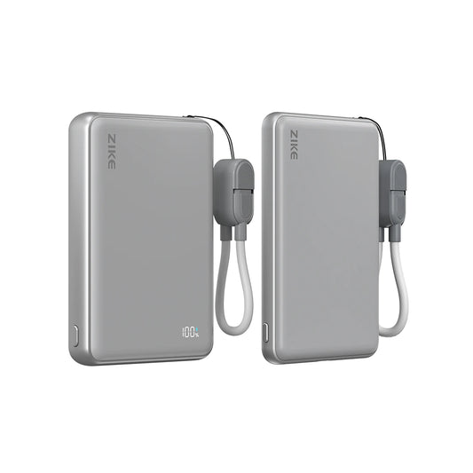 (Pack groupé) ZIKE Z1052 Power Bank 15W Qi2 à semi-conducteurs 10000 mAh + Power Bank à semi-conducteurs 5000 mAh