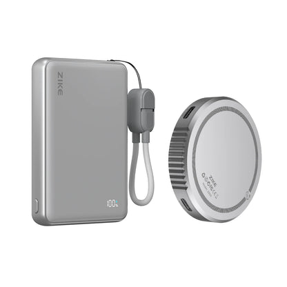 (Pack Duo) Boîtier SSD ZIKE Z850 USB-C magnétique M.2 2230 NVMe + Batterie Externe 10000 mAh