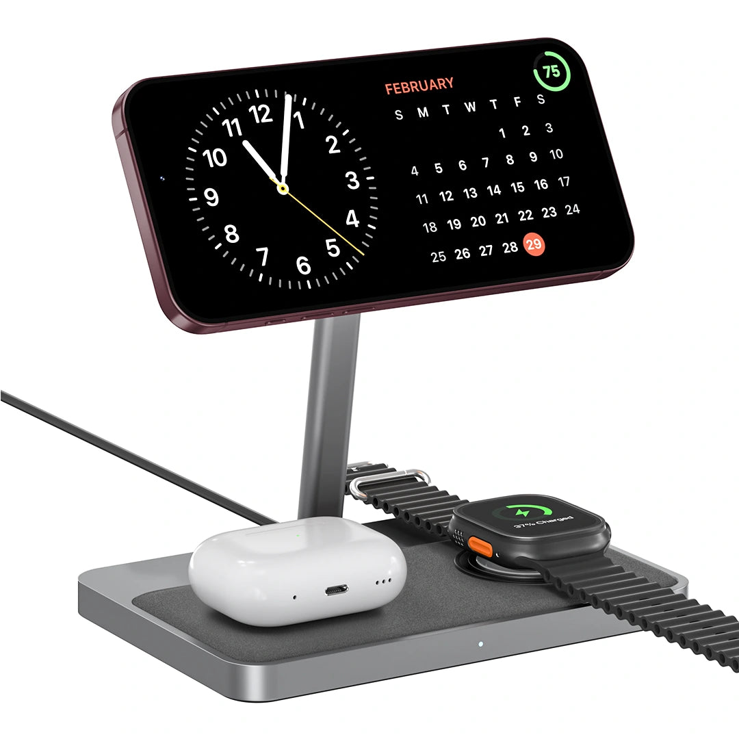 ZIKE Z557C 3-in-1 Magnetic Wireless Charging Stand