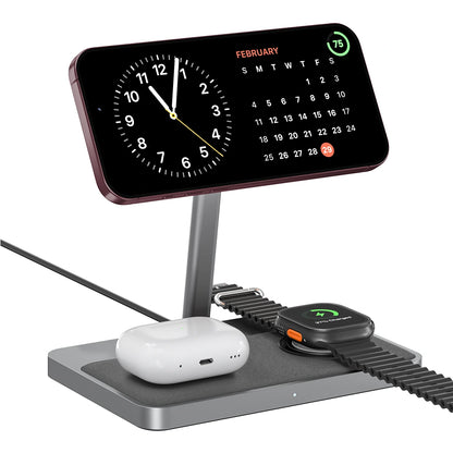ZIKE Z557C 3-in-1 Magnetic Wireless Charging Stand