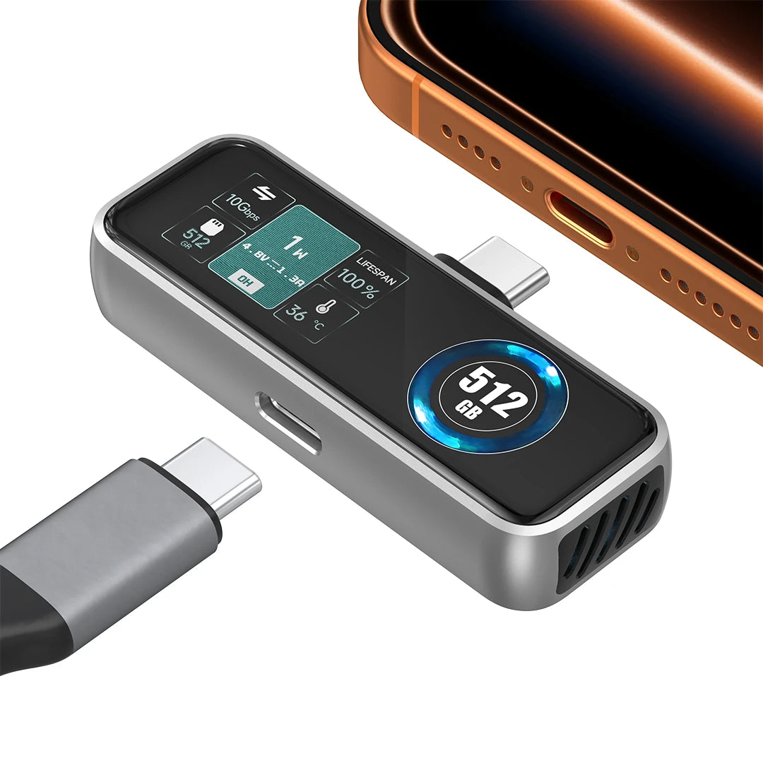 ZIKE Z791C Magnetic SSD Storage for iPhone 17/16/15 ProRes Video