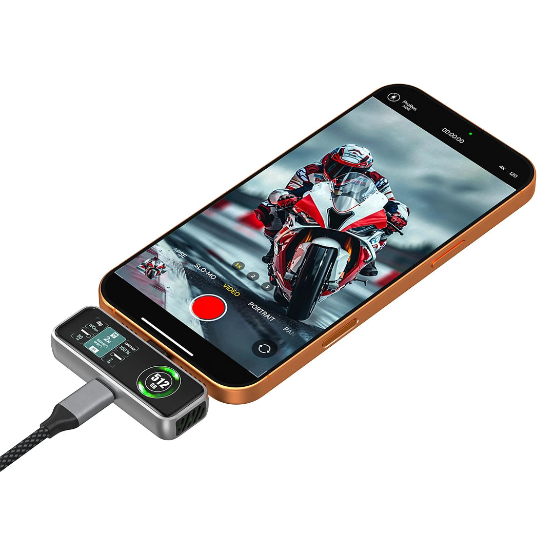 ZIKE Z791C Magnetic SSD Storage for iPhone 17/16/15 ProRes Video